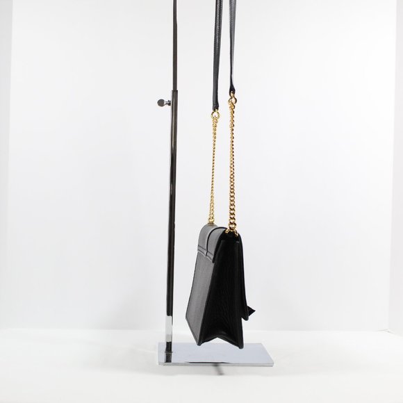 Chloe Alphabet Leather Clutch Bag - Black - Picture 4 of 9